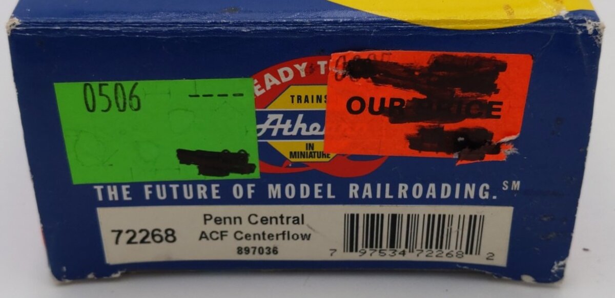 Athearn 72268 HO Scale Penn Central ACF Centerflow Hopper #897036 EX/Box
