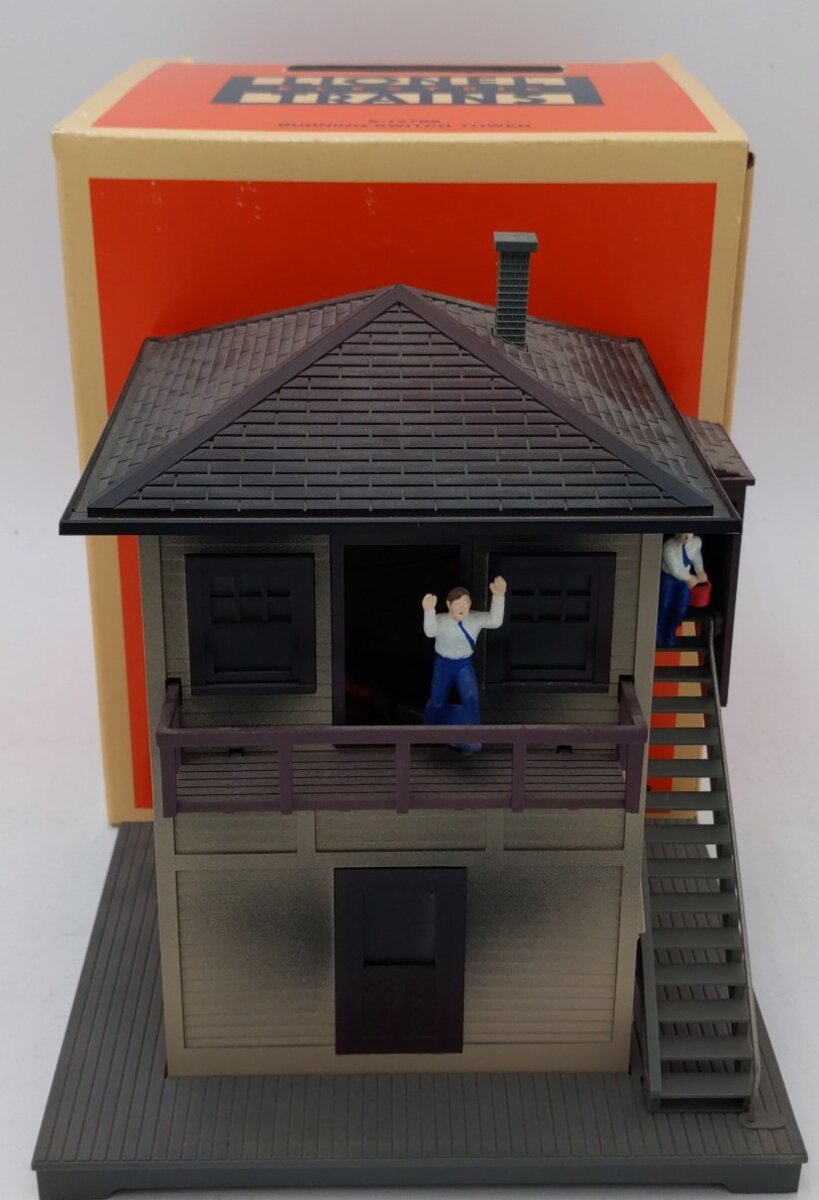 Lionel 6-12768 O Gauge Burning Switch Tower Assembled EX/Box