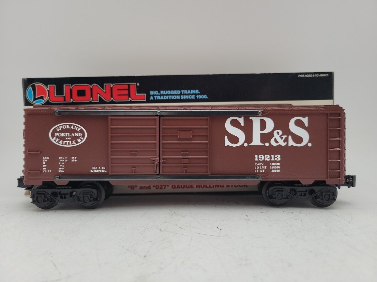Lionel 6-19213 O Spokane, Portland & Seattle Double Door Boxcar EX/Box