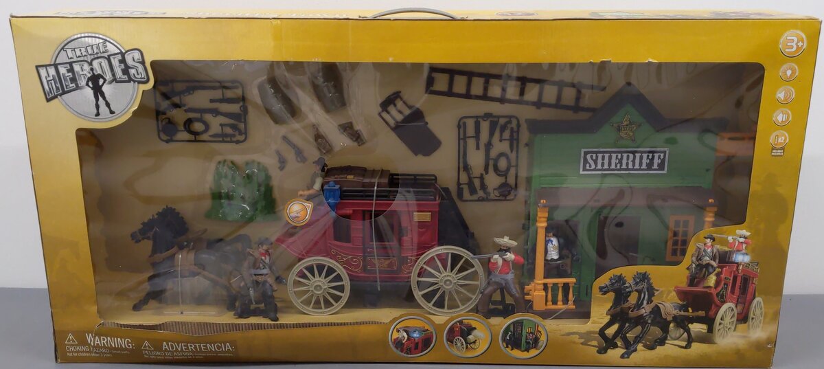 True Heroes 5F5E1DA Sheriff's Town Action Set MT/Box