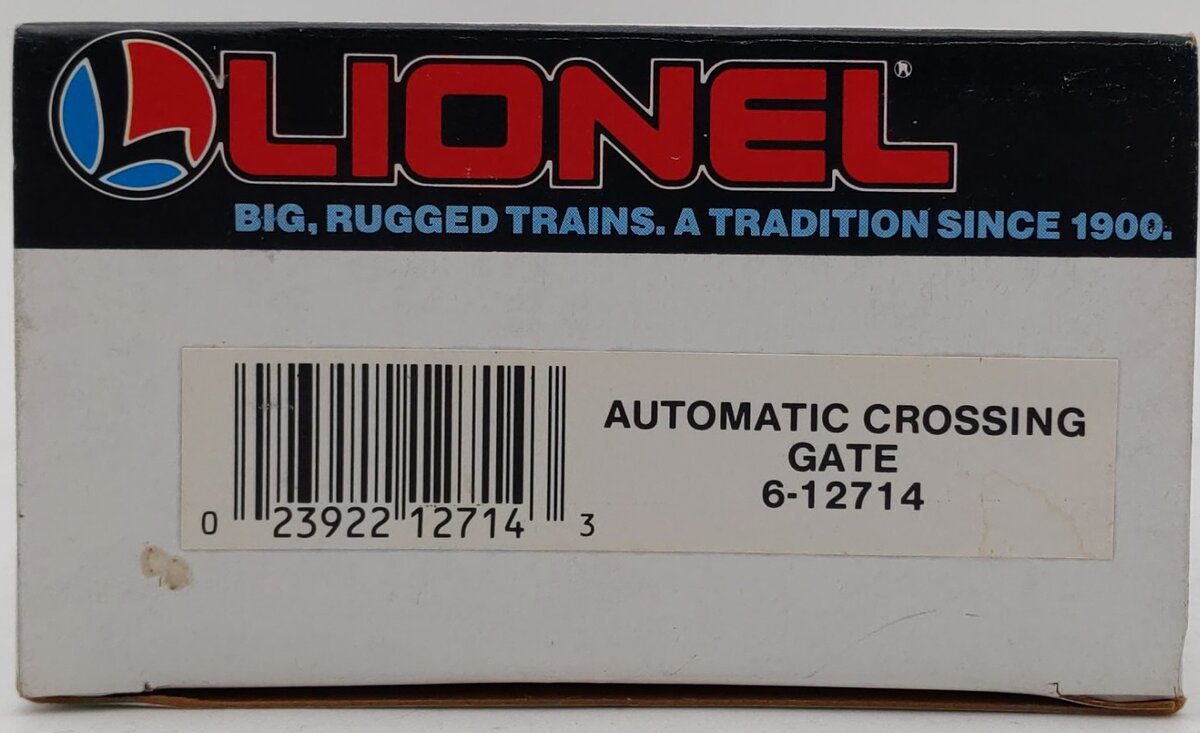Lionel 6-12714 O/O27 Gauge Automatic Crossing Gate VG/Box