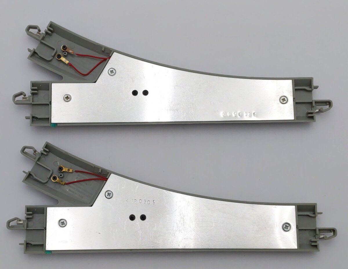 Bachmann 44861 N Nickel Silver E-Z Track Left-Hand Remote Switch Turnout [2] EX