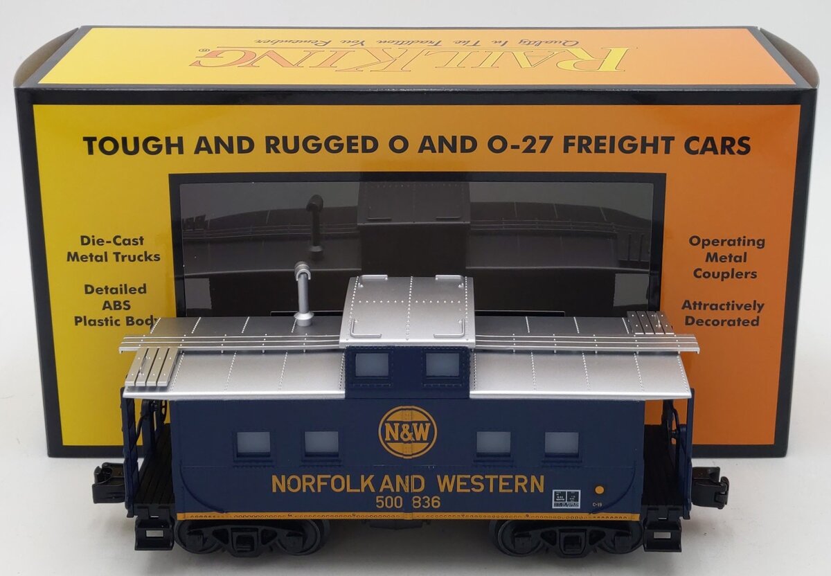 MTH 30-77420 O Gauge Norfolk & Western Steel Caboose #500-836 LN/Box