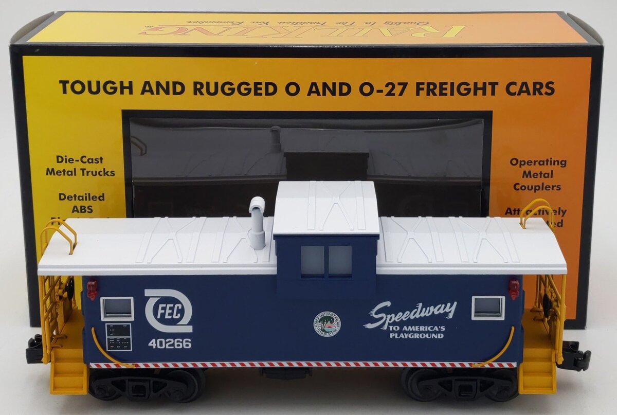 MTH 30-77402 O Gauge Florida East Coast Extended Vision Caboose #40266 LN/Box