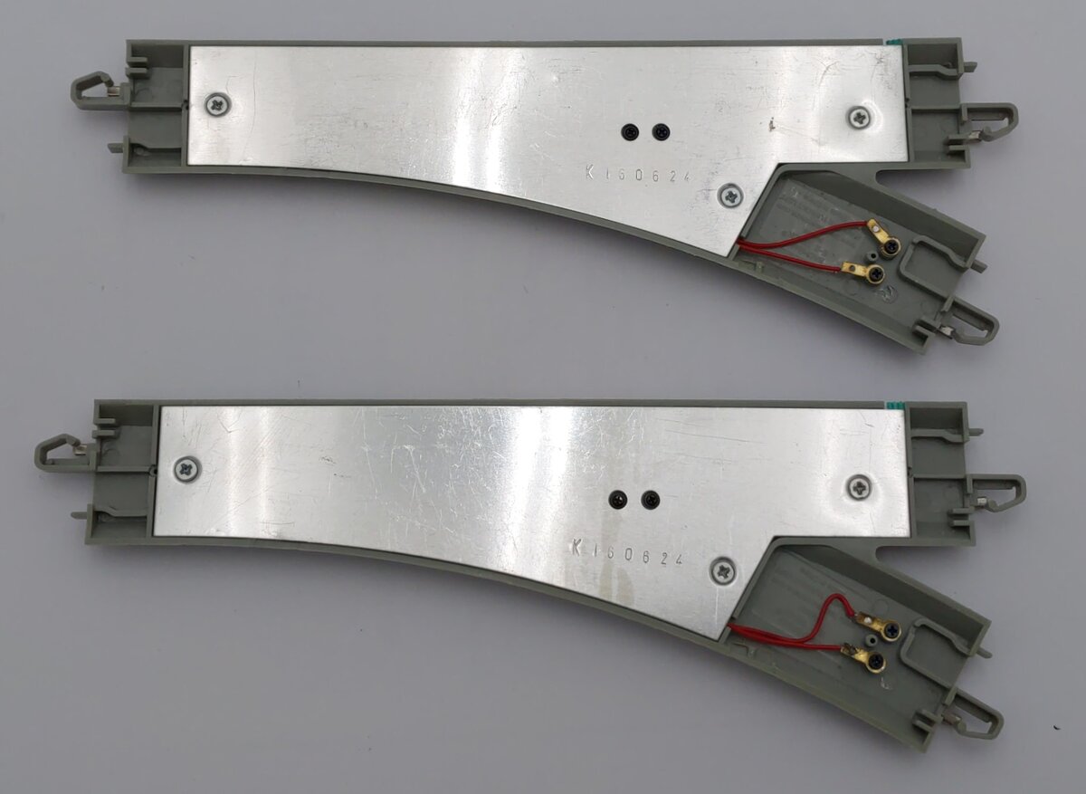 Bachmann 44861 N Nickel Silver E-Z Track Left-Hand Remote Switch Turnout [2] EX
