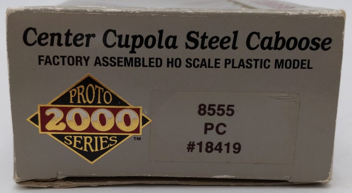 Proto 2000 8555 HO Penn Central Center Cupola Steel Caboose #18419 EX/Box