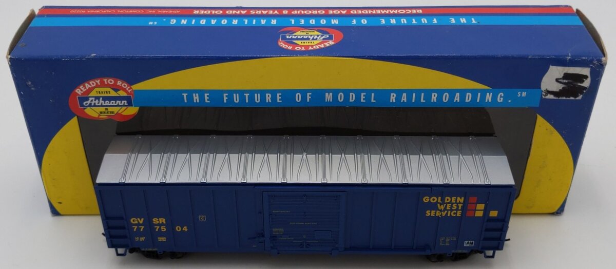 Athearn 7051 HO Golden West Service 50' Railbox Car #777504 EX/Box