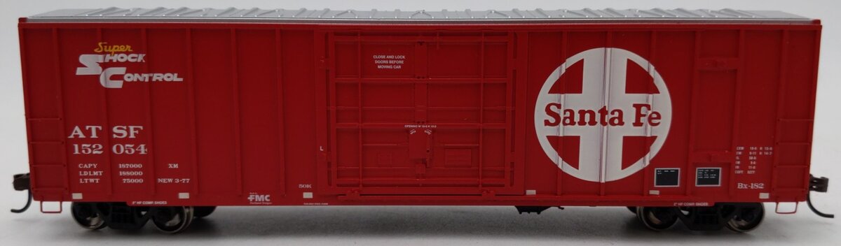 Athearn 92960 HO Scale Santa Fe ATSF 50' FMC Plug Door Box Car #152054 EX/Box