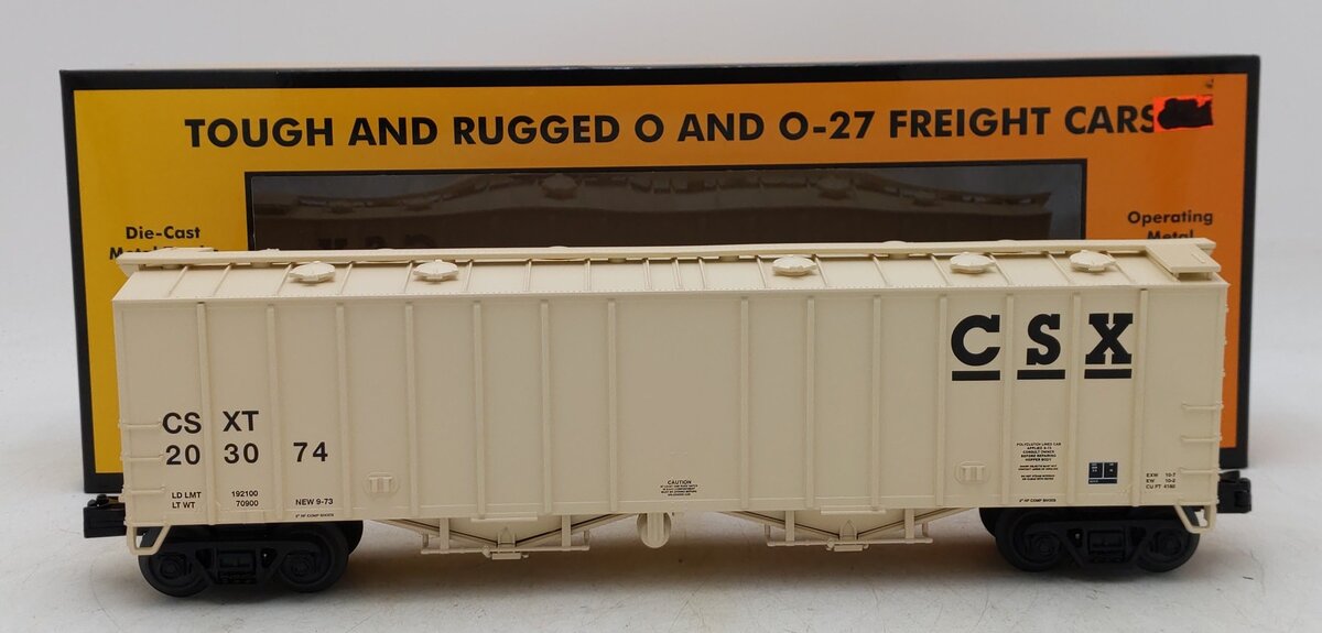 MTH 30-75768 O Gauge CSX Airslide Hopper Car #203074 LN/Box