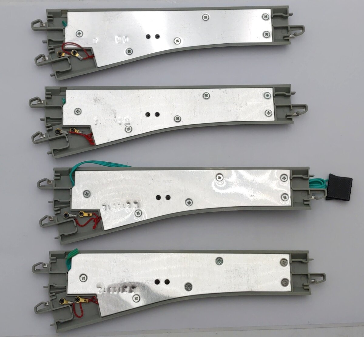 Bachmann 44864 N Nickel Silver #4 E-Z Track Right-Hand Switch Turnout (4) EX