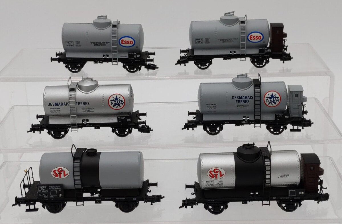 HO Scale Assorted Freight Cars [6] VG