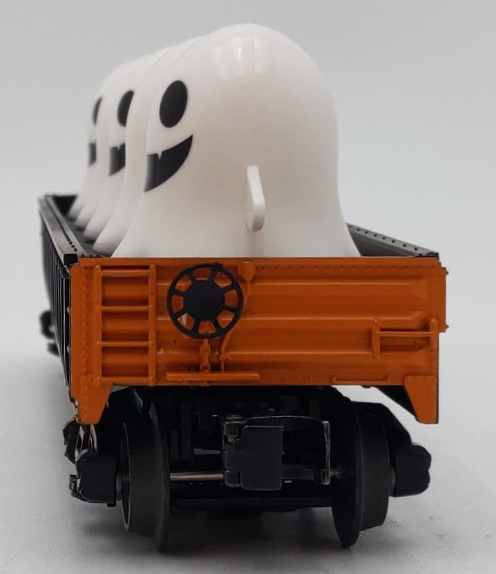 MTH 30-72259 O Gauge Halloween Gondola Car w/Flickering Lighted Ghosts #103125 LN/Box