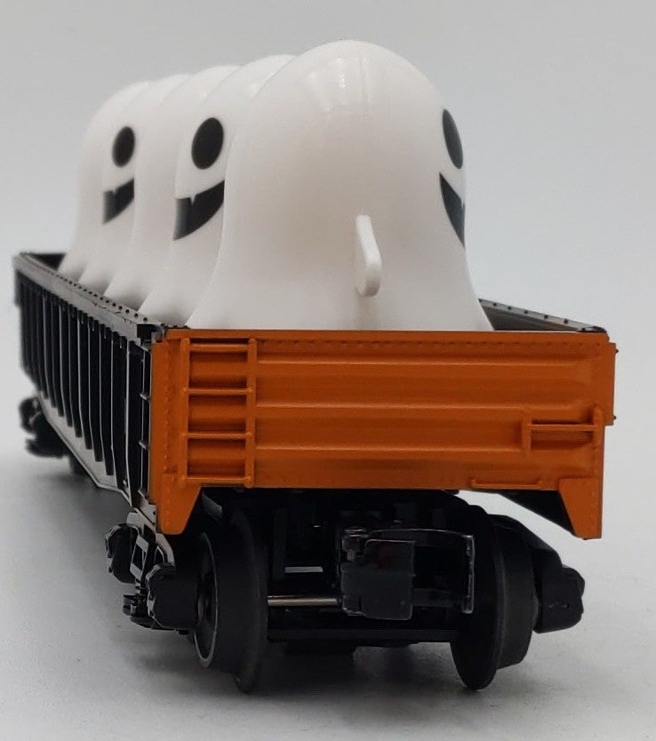 MTH 30-72259 O Gauge Halloween Gondola Car w/Flickering Lighted Ghosts #103125 LN/Box