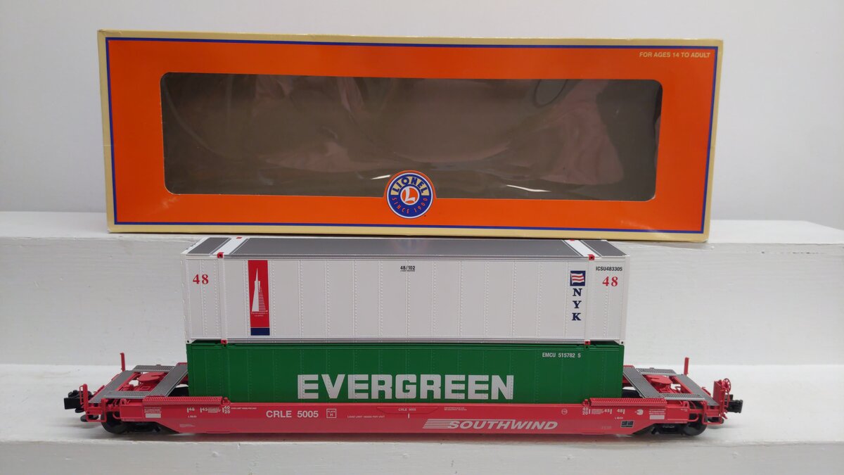 Lionel 6-84867 O Gauge Southwind Husky Stack Car LN/Box