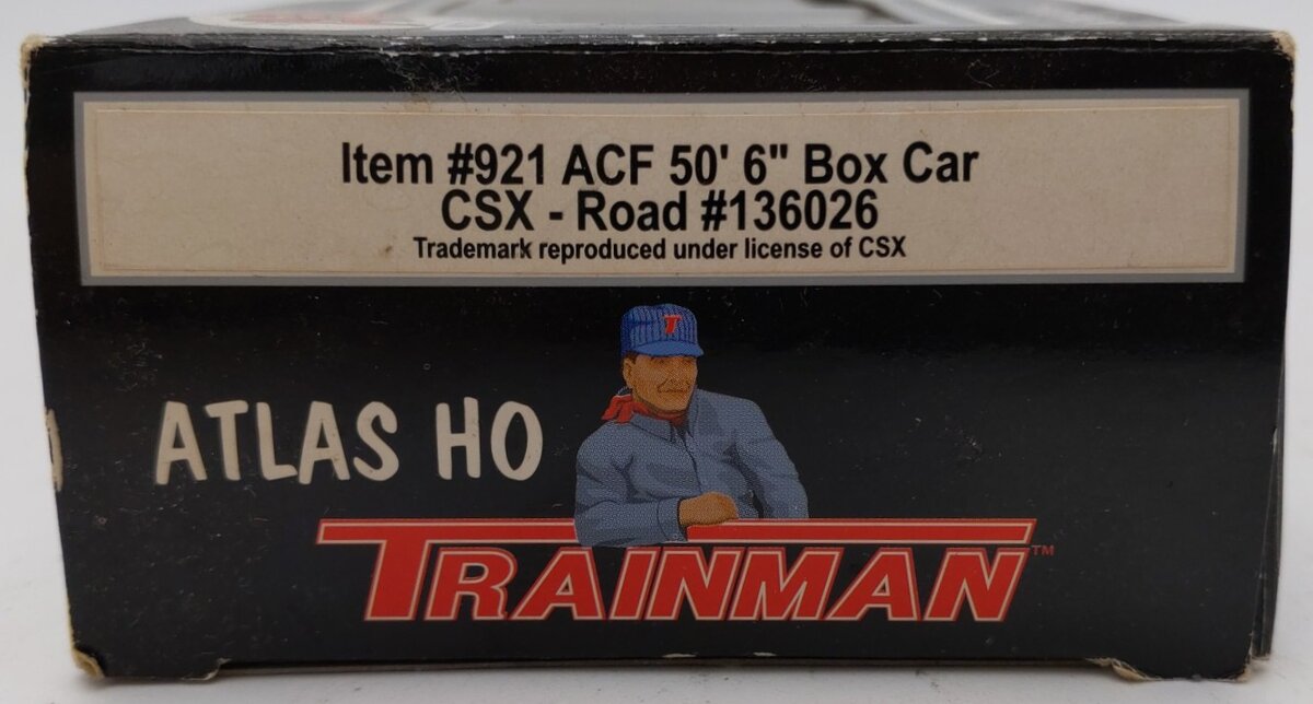 Atlas 921 HO Scale CSX Transportation Boxcar #136026 EX/Box