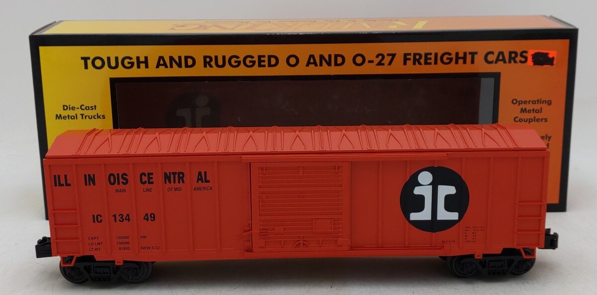 MTH 30-71091 O Illinois Central 50' Modern Boxcar #13449 EX/Box