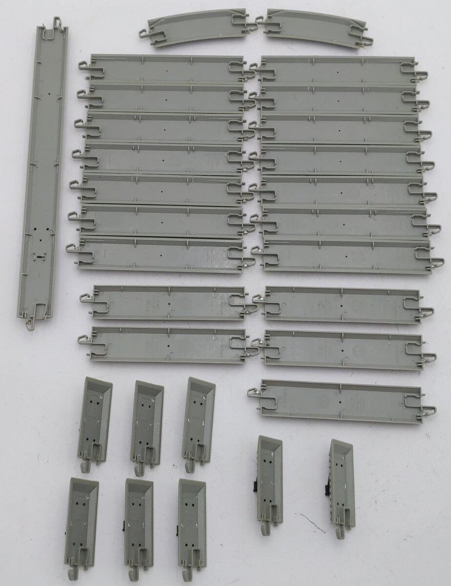 Bachmann N Scale Assorted Nickel-Silver E-Z Track Sections [ 30] EX