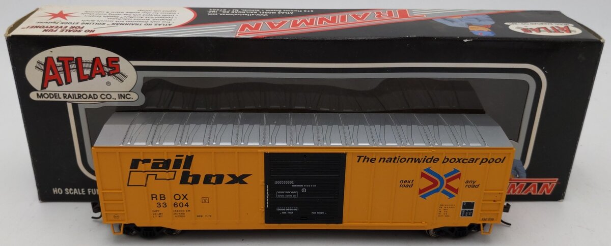 Atlas 923 HO Scale ACF Industries 50'6" Box Car #33604 EX/Box