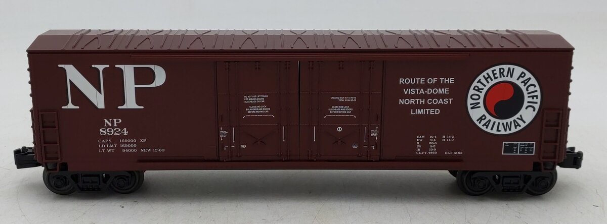 MTH 30-71094 O Northern Pacific 50' Double Door Plugged Boxcar #8924 LN/Box