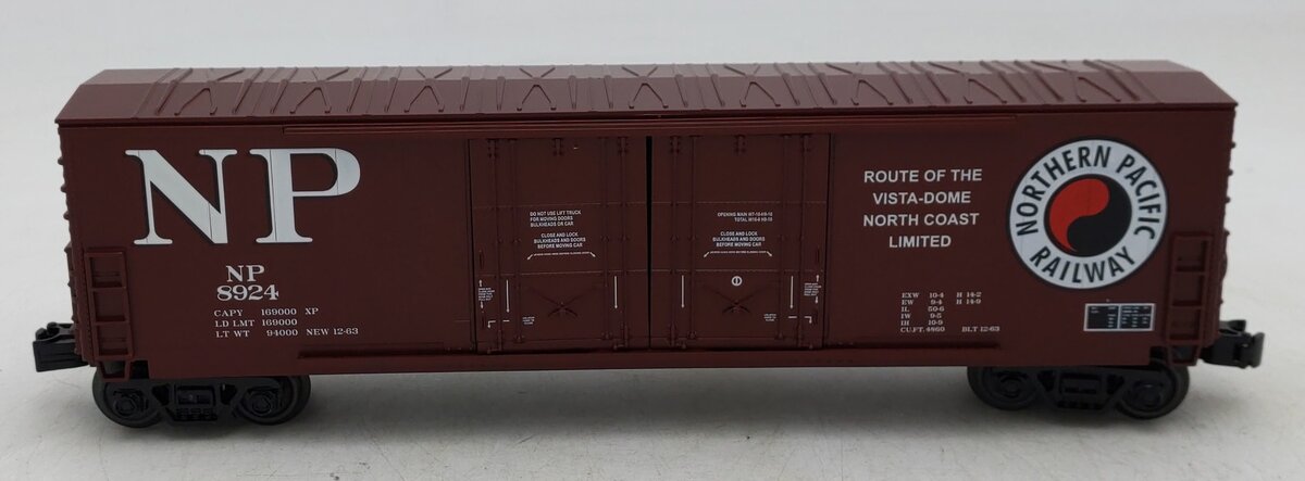 MTH 30-71094 O Northern Pacific 50' Double Door Plugged Boxcar #8924 LN/Box