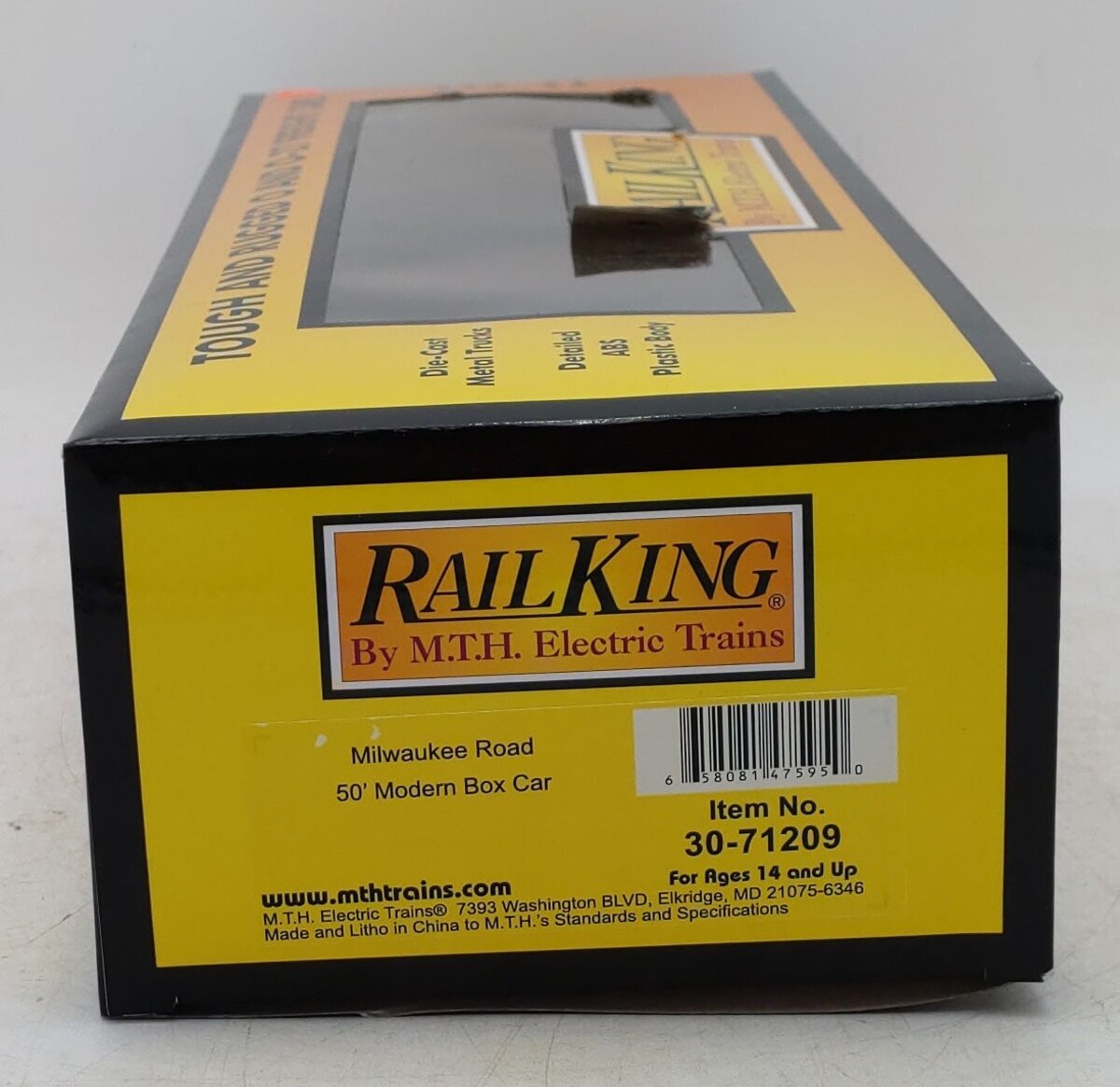 MTH 30-71209 O Gauge Milwaukee Road 50’ Box Car #50601 LN/Box