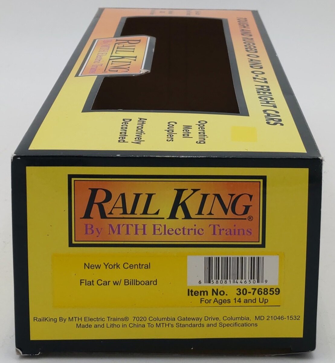 MTH 30-76859 O New York Central 42nd St. Melons Flatcar with Billboard #753016 LN/Box