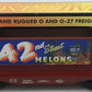 MTH 30-76859 O New York Central 42nd St. Melons Flatcar with Billboard #753016 LN/Box