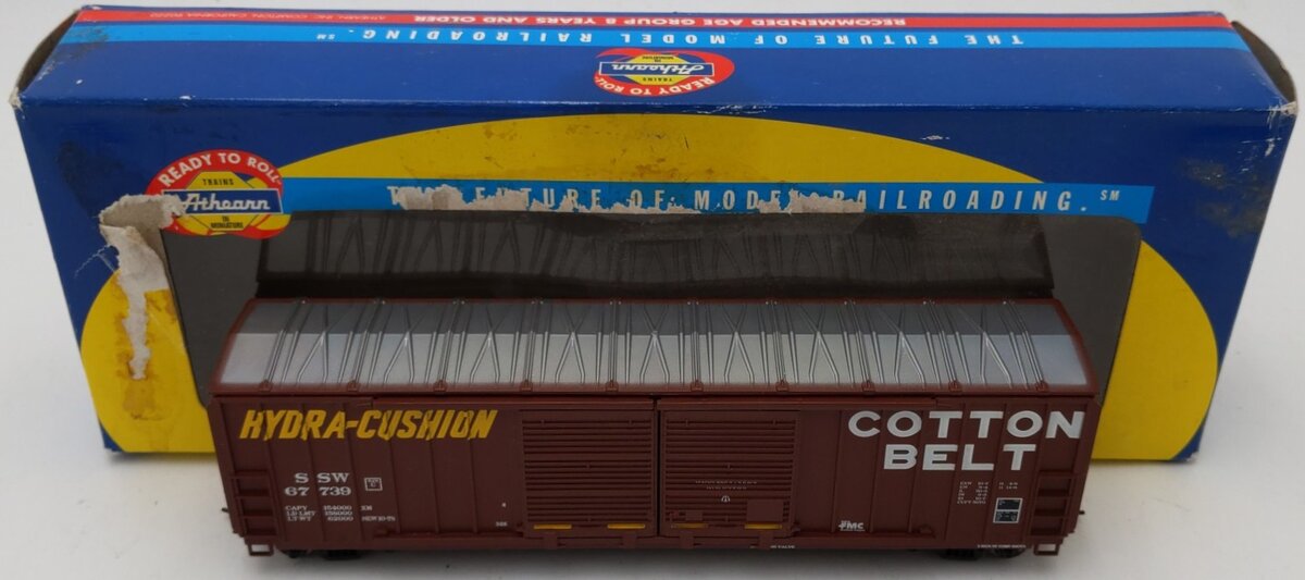 Athearn 92308 HO Southern Pacific Cotton Belt Double Door Boxcar #67739 EX/Box