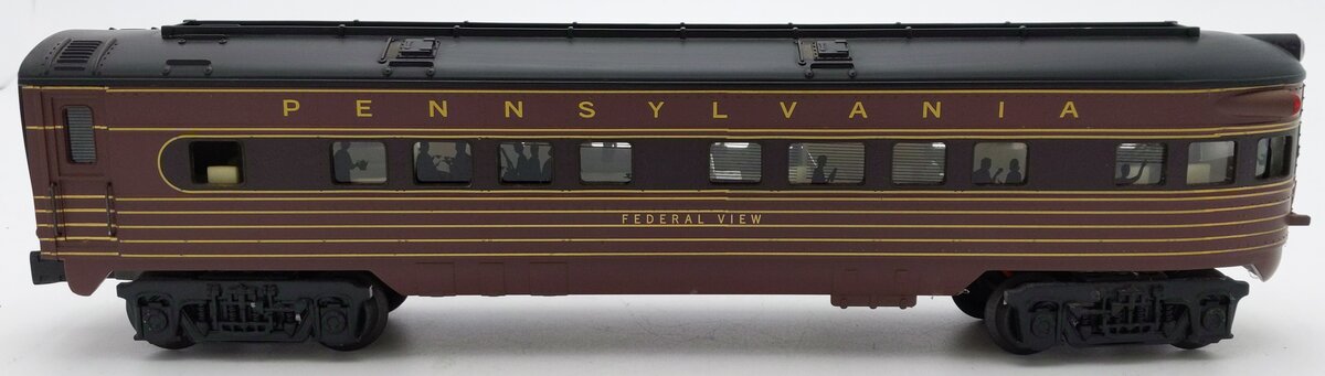K-Line K4580-8115 O Gauge Pennsylvania "Federal View" Observation Passenger Car EX