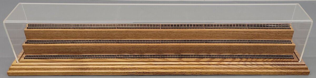 Hobby Specialties by PJ N Scale 3 Tier 32 inch Display Case EX
