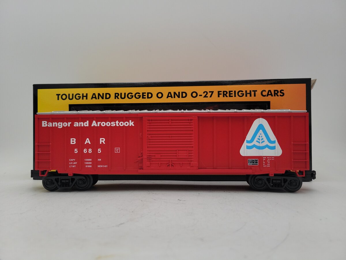 MTH 30-71208 O Bangor & Aroostook RailKing 50’ Modern Box Car LN/Box