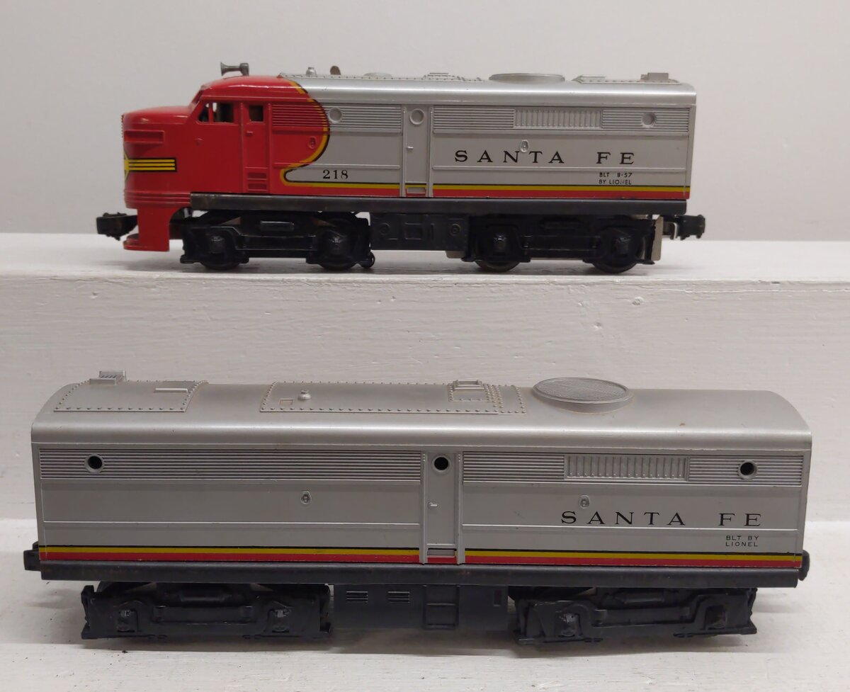 Lionel 218 Vintage O Santa Fe Alco AB Diesel Set VG/Box
