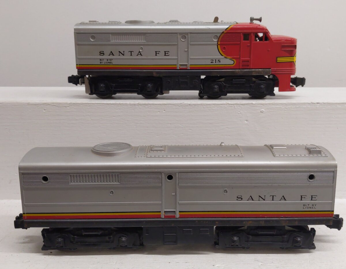 Lionel 218 Vintage O Santa Fe Alco AB Diesel Set VG/Box