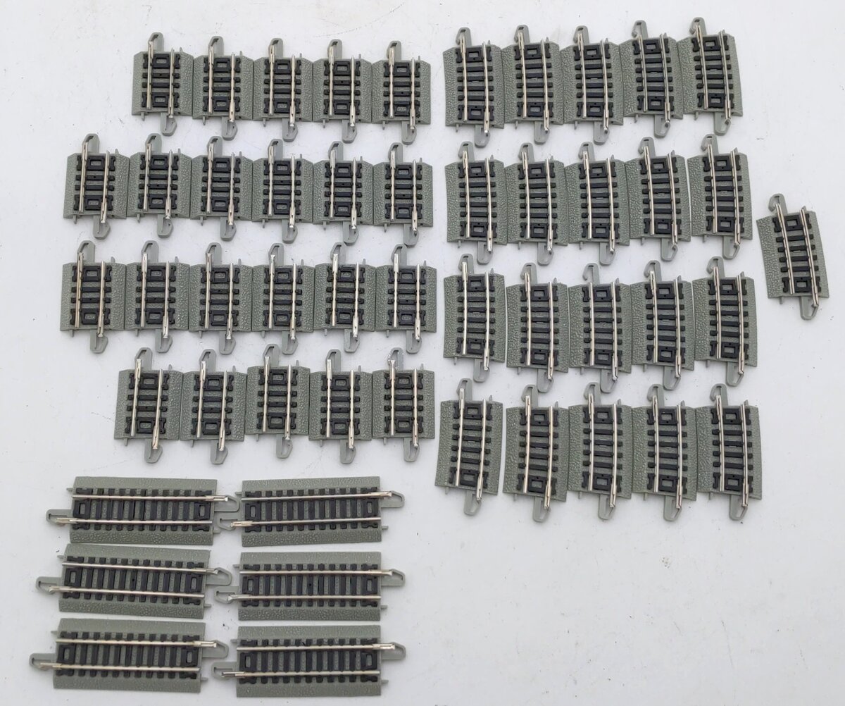 Bachmann N Scale Assorted Nickel-Silver E-Z Track Sections [50] EX