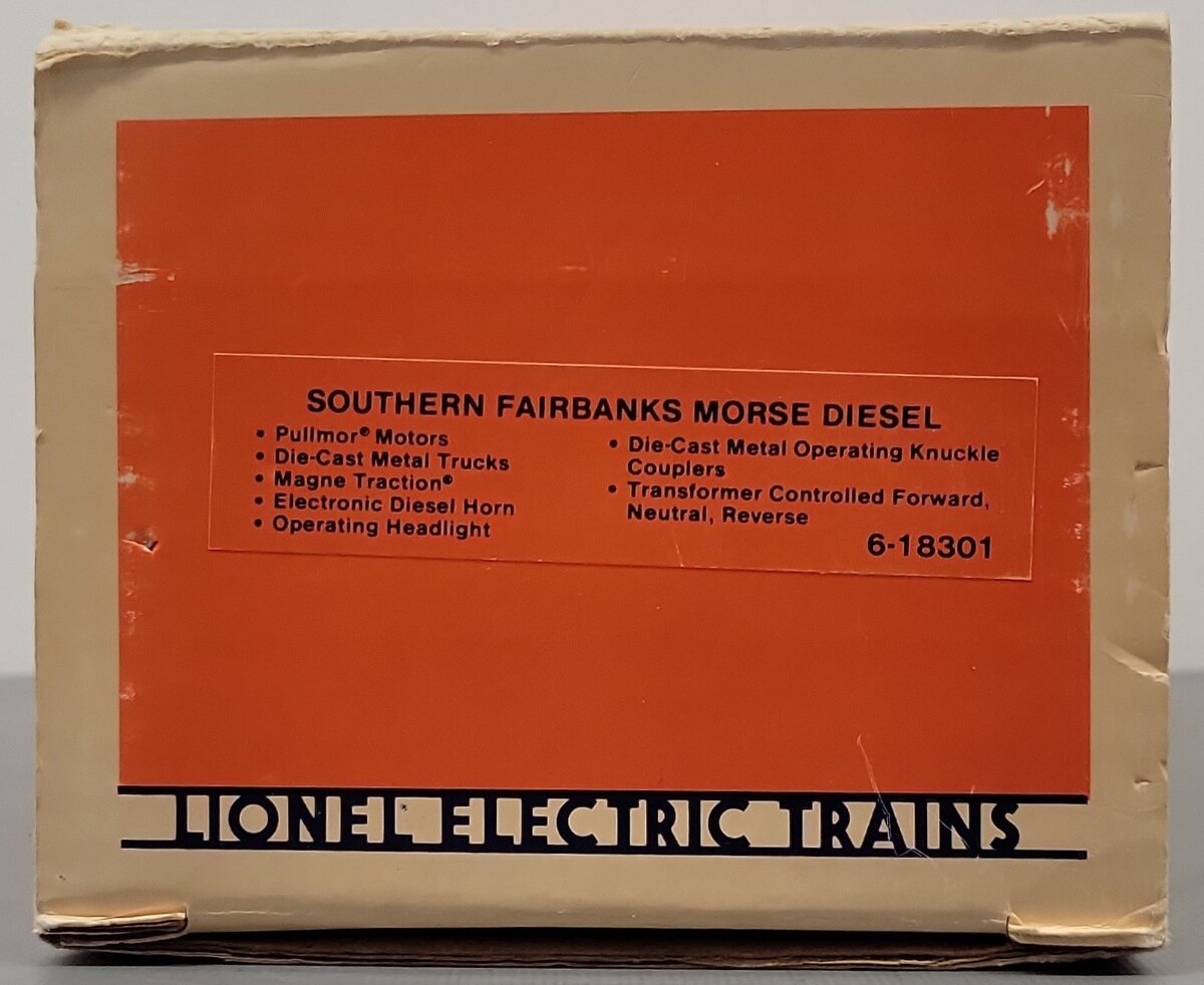Lionel 6-18301 O Southern Fairbanks Morse Trainmaster Diesel Locomotive #8301 EX/Box