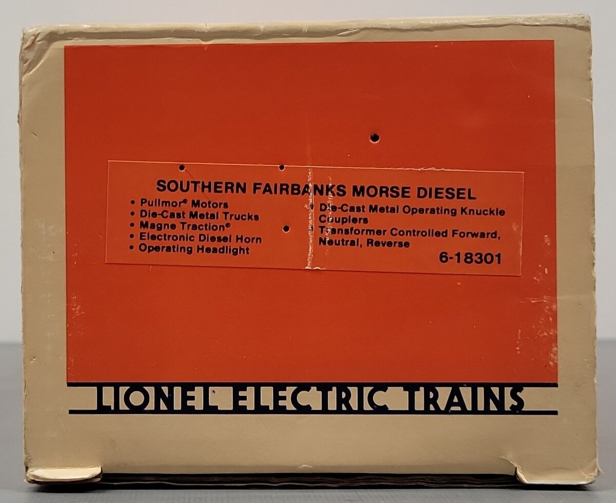Lionel 6-18301 O Southern Fairbanks Morse Trainmaster Diesel Locomotive #8301 EX/Box