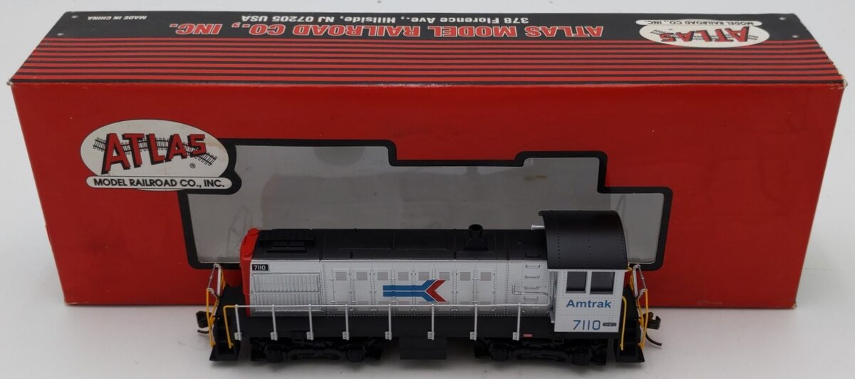 Atlas 8713 HO Amtrak Alco S-2 Locomotive Diesel Locomotive #7110 EX/Box