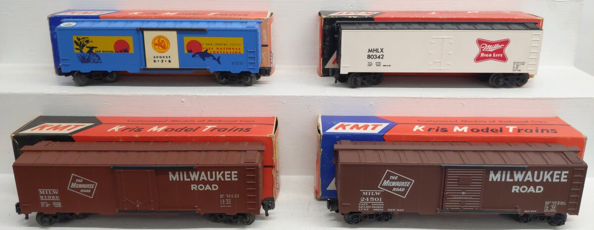 KMT O Freight Cars: 80342, 24501, 21329, 678 [4] EX