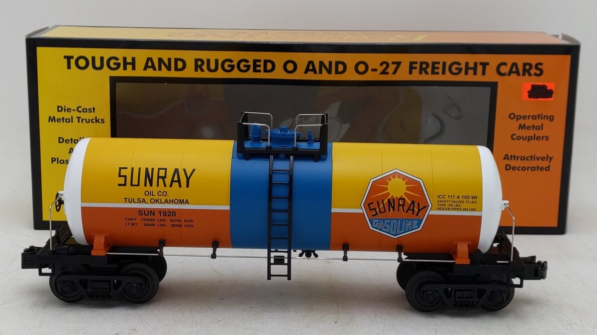 MTH 30-73635 O Gauge Sunray Modern Tank Car #1920 LN/Box