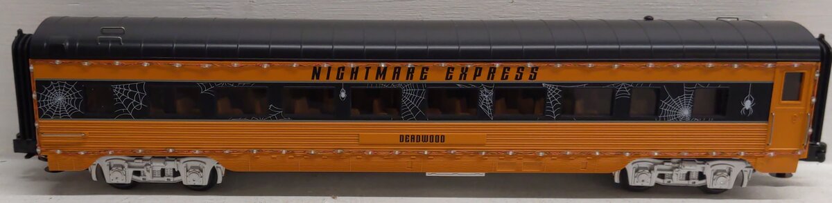 MTH 30-68304 O Halloween "Dreadwood" 60’ Streamlined Coach Car w/LED Lights LN/Box