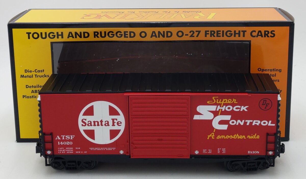 MTH 30-71139 O Santa Fe RailKing 40’ High Cube Box Car #14020 LN/Box