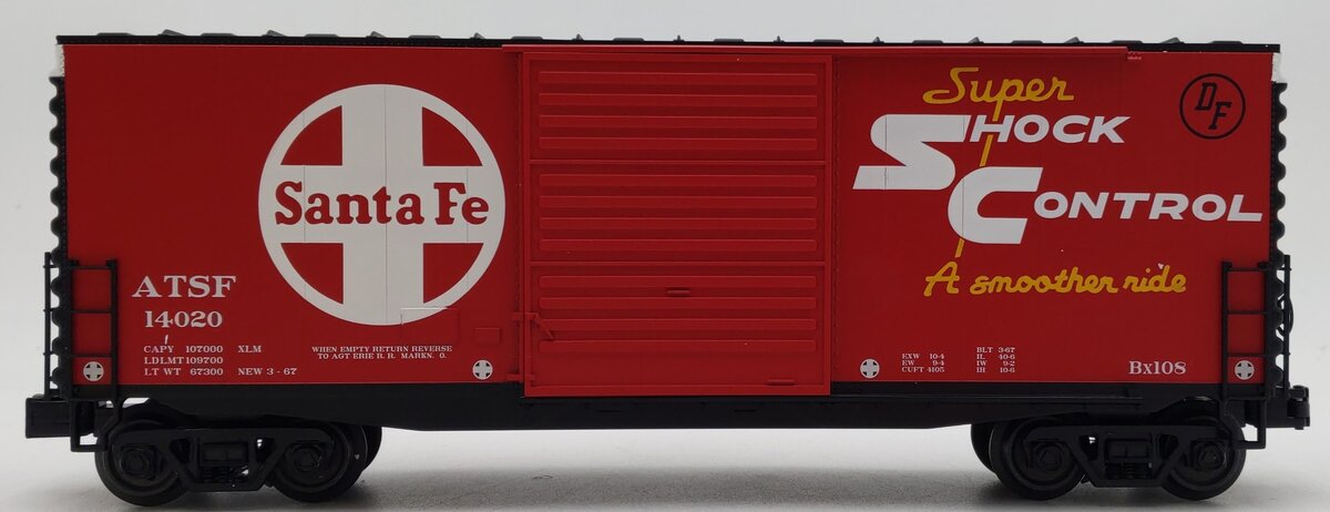 MTH 30-71139 O Santa Fe RailKing 40’ High Cube Box Car #14020 LN/Box