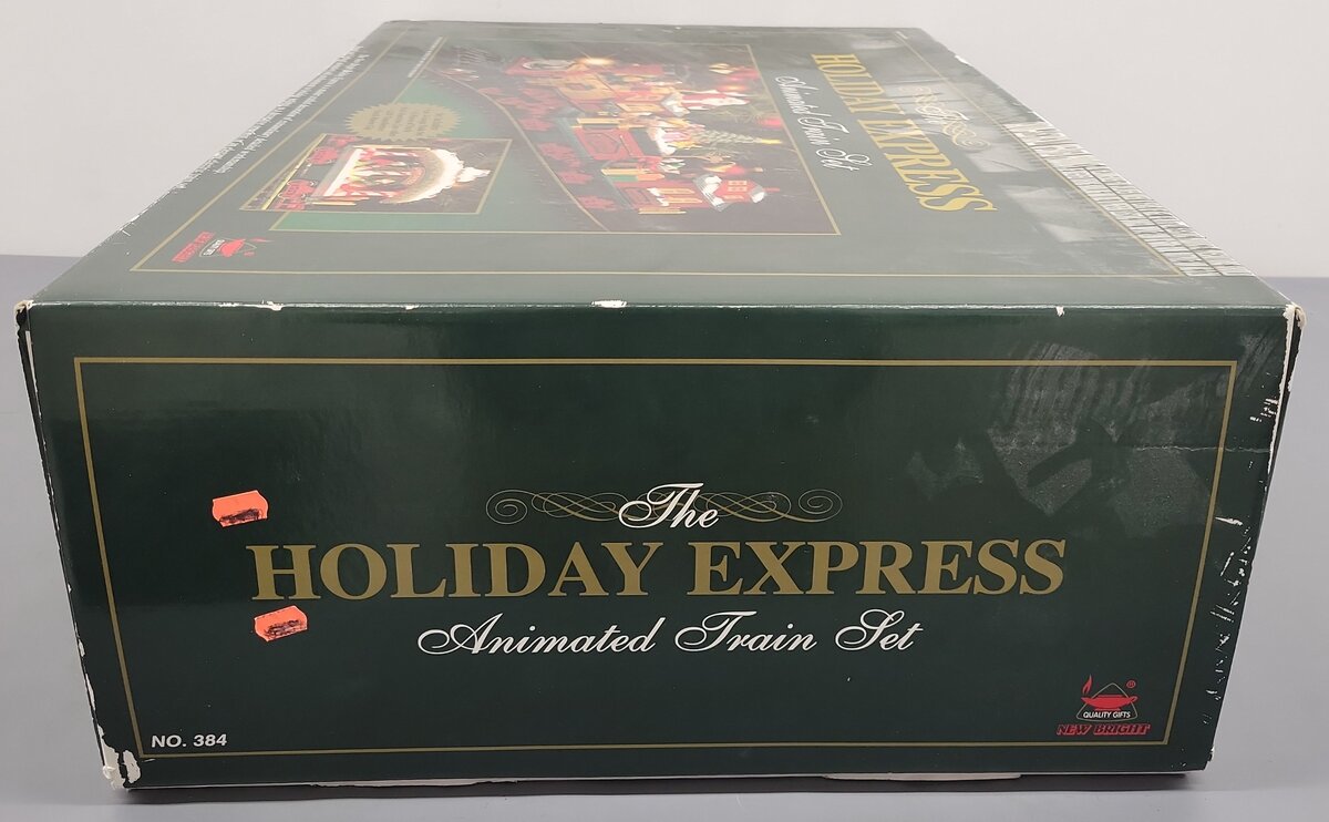 New Bright 384 G Scale Christmas Holiday Express Steam Starter Train Set EX/Box