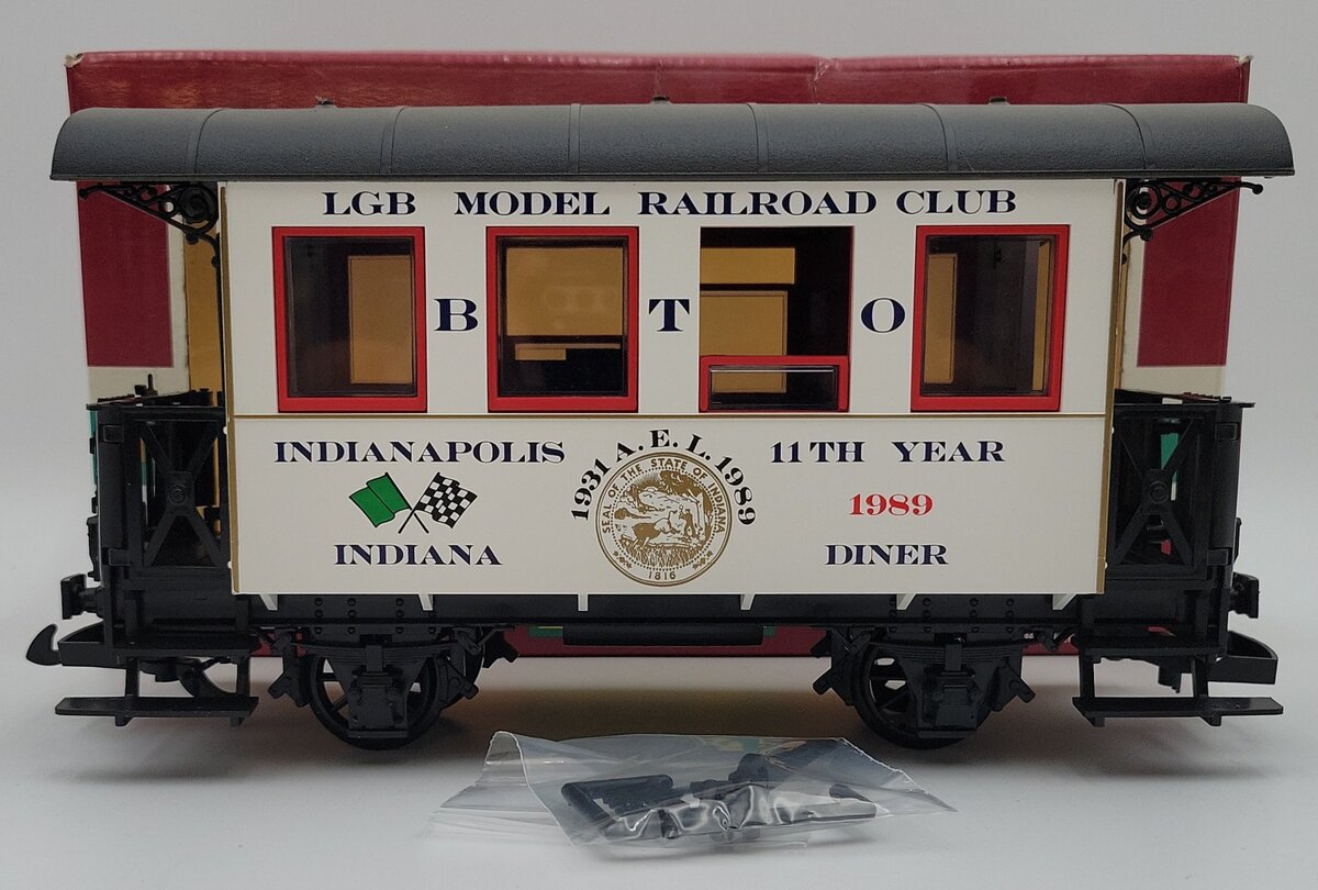LGB 3007CC G Scale Model Railroad Club Caboose Diner EX/Box