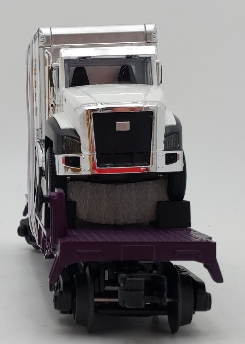 MTH 30-76963 O Gauge MTH Electric Trains Flat Car w/Box Car #1980 LN/Box