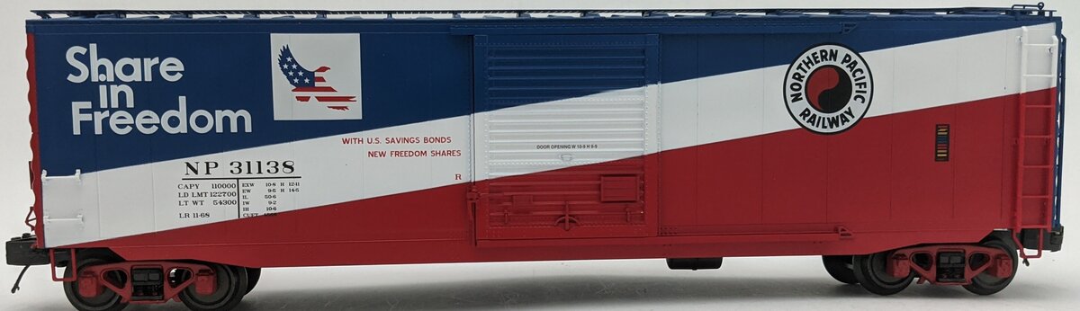 MTH 20-99381 O NP Premier 50’ Ps-1 Box Car with Youngstown Standard Door #31138 LN/Box