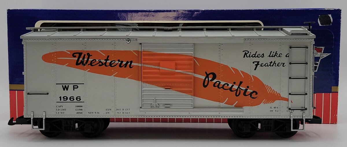 USA Trains R1966 G Scale Western Pacific Boxcar EX/Box
