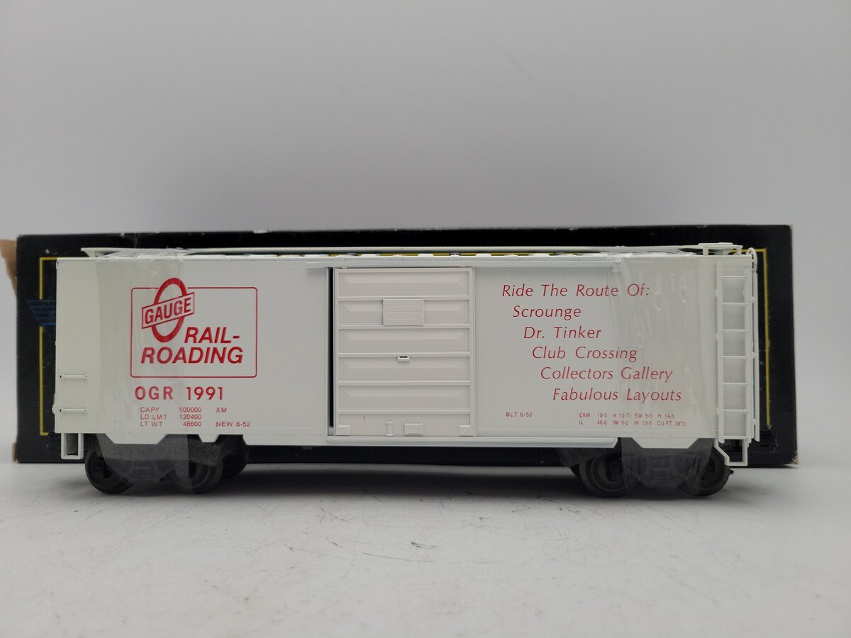 Weaver OGR 1991 O Gauge Rail-Roading Boxcar NIB