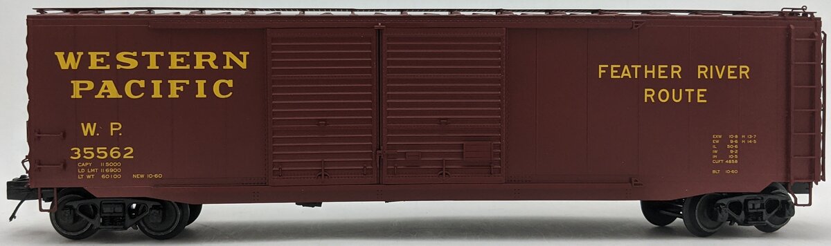 MTH 20-99320 O Western Pacific 50' PS-1 Double Door Box Car #35562 LN/Box