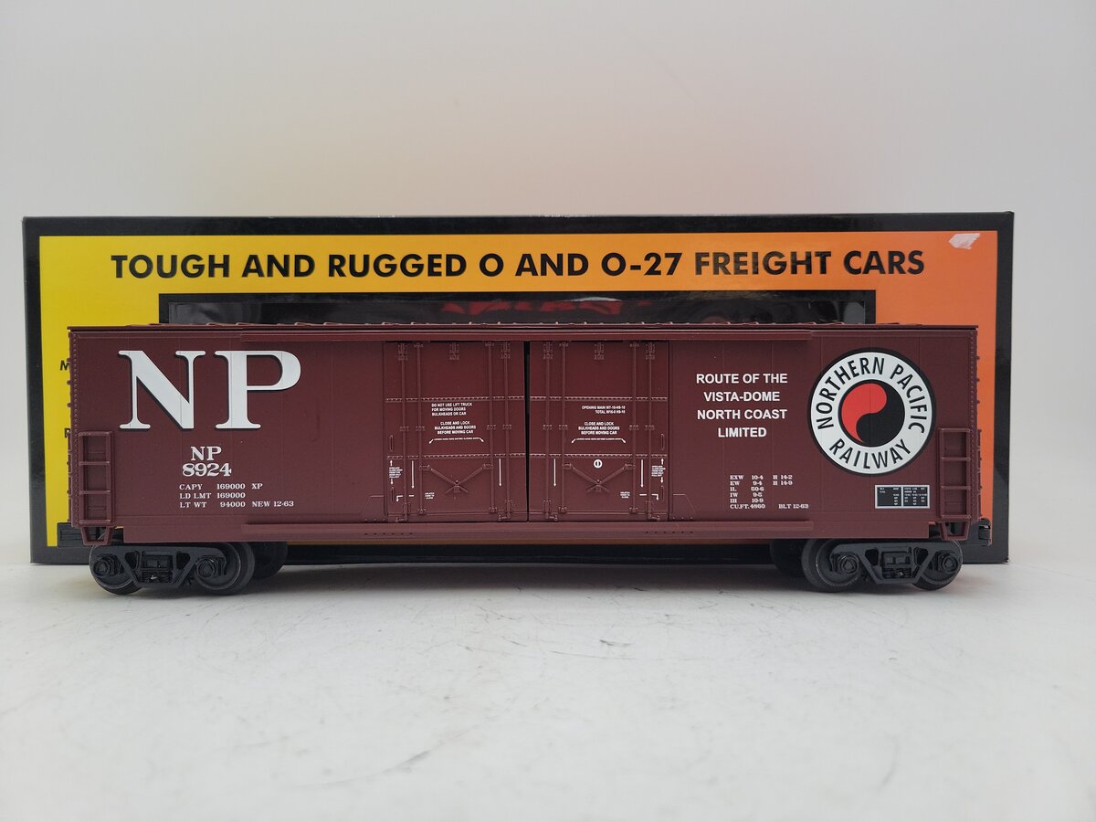 MTH 30-71094 O Northern Pacific 50' Double Plug Door Boxcar #8924 LN/Box